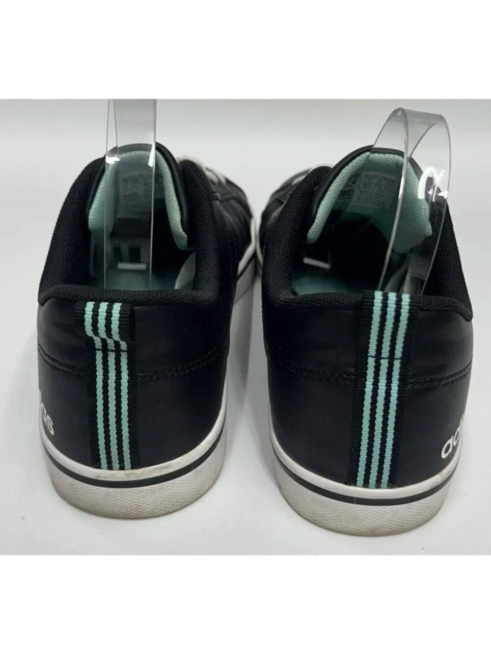 Adidas VS Pace Trainers sneaker Men’s 7 Black White Teal Women’s 8 Unisex
